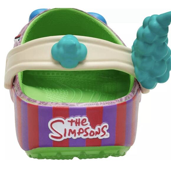 New Crocs x The Simpsons Krusty the Clown Clog Shoes Unisex Men’s 8 / Women’s 10 - Picture 4 of 6